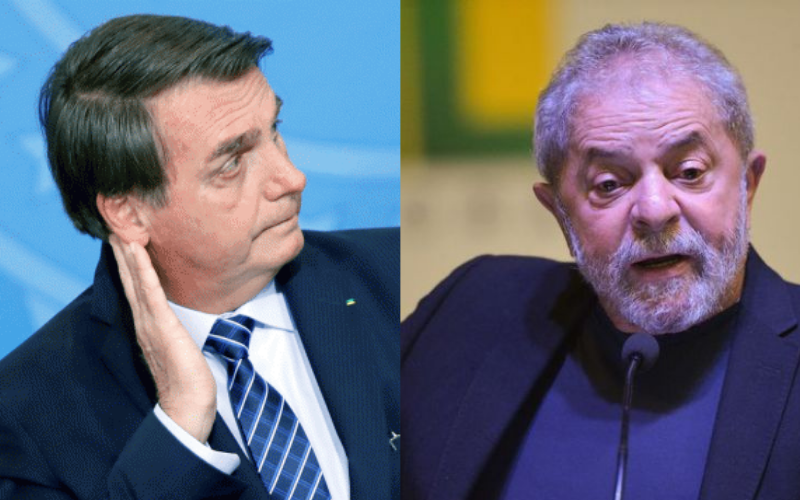 Bolsonaro e Lula: corrida eleitoral (Foto: Arquivo)