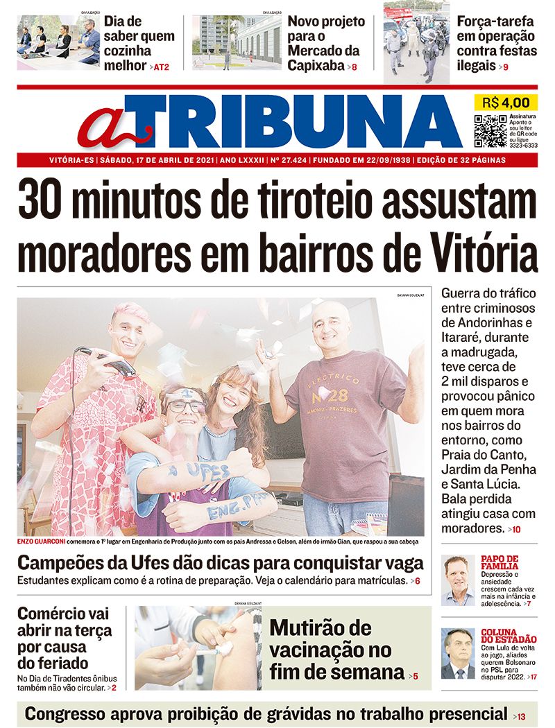 (Foto: Reprodução / Jornal A Tribuna)