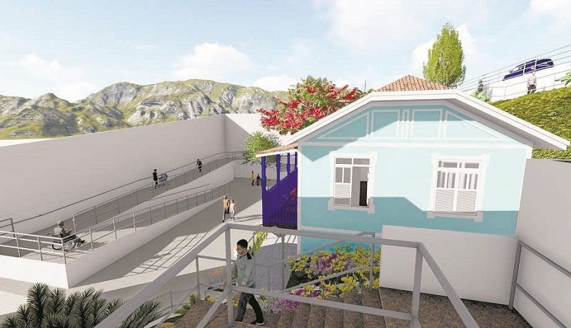 O entorno da casa onde Roberto Carlos nasceu deverá ser revitalizado, conforme a projeção feita pela prefeitura de Cachoeiro. (Foto: Divulgação)