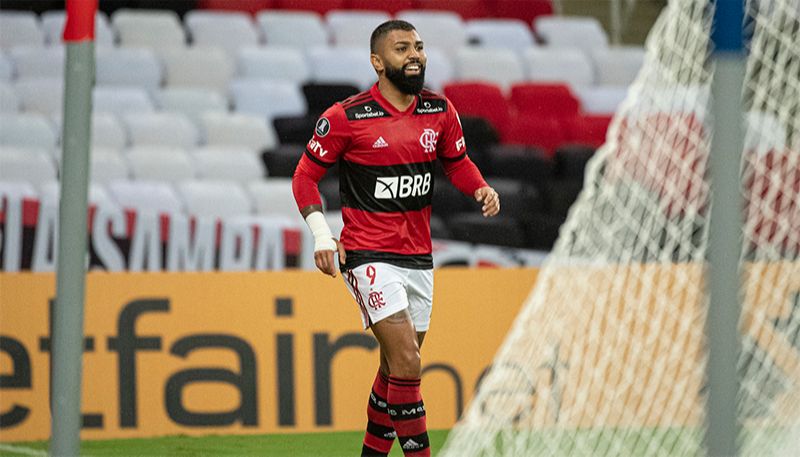 Gabigol marcou dois gols na goleada desta terça-feira (Foto: Alexandre Vidal / Flamengo)