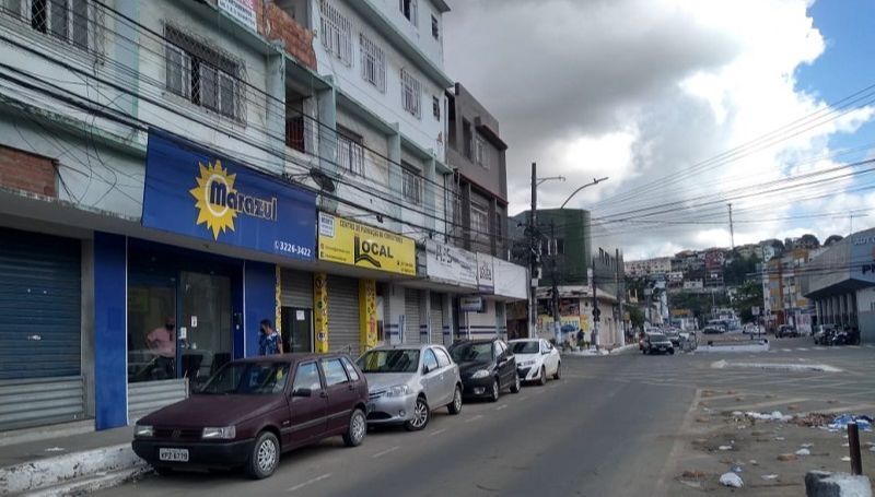 Rua em que aconteceu o roubo do carro (Foto: Júlia Afonso/AT)