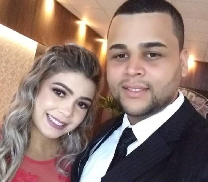 Enquanto a esposa estava na UTI, Ketley (à direita) também precisou ser internado (Foto: Acervo Pessoal)