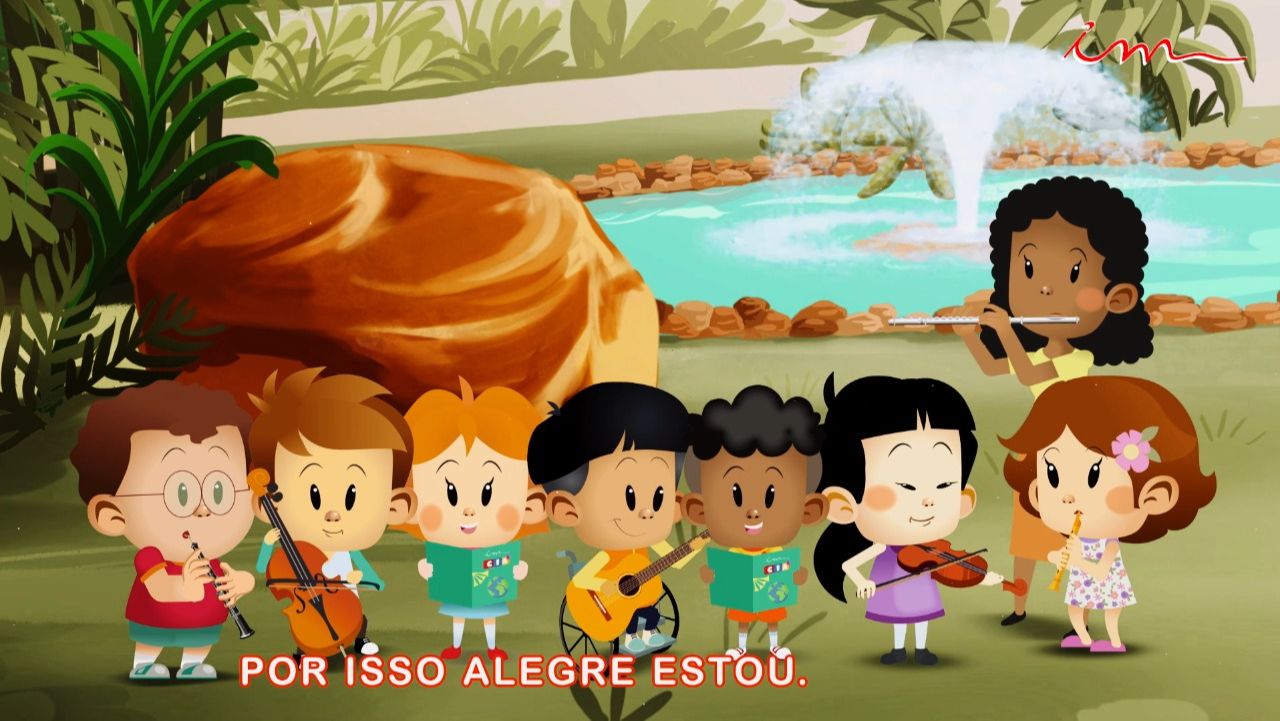 Animação é usada nos louvores para a classe de crianças, intermediários e adolescentes