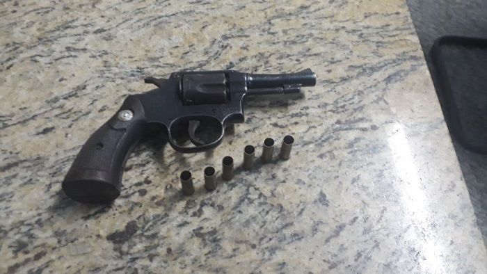Arma usada no crime (Foto: Divulgação Polícia Militar)
