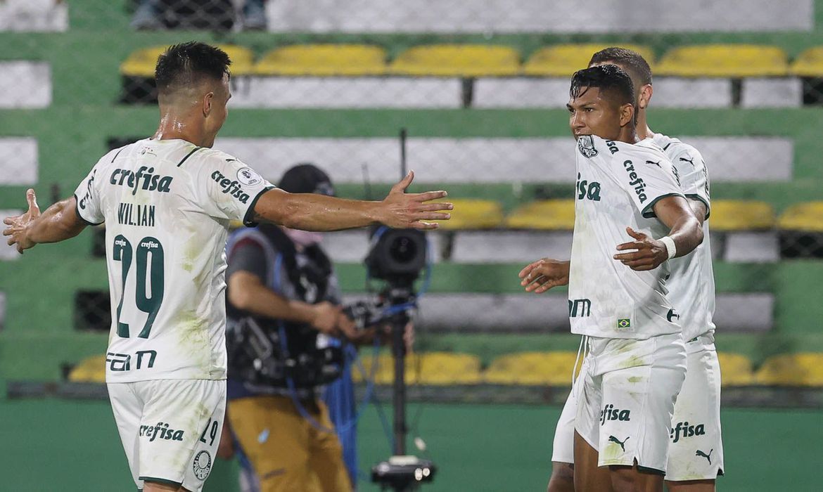A equipe alviverde começou a Recopa Sul-Americana derrotando o Defensa y Justicia (Foto: Cesar Greco/ Palmeiras/ Divulgação)