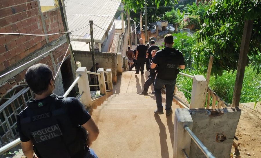 Operação em Cachoeiro de Itapemirim (Foto: Divulgação/PCES)