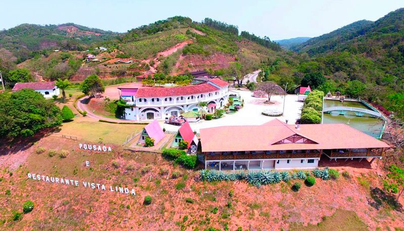 Aérea da Pousada e Restaurante "Vista Linda", que dará lugar a outro empreendimento (Foto: Reprodução / Facebook)