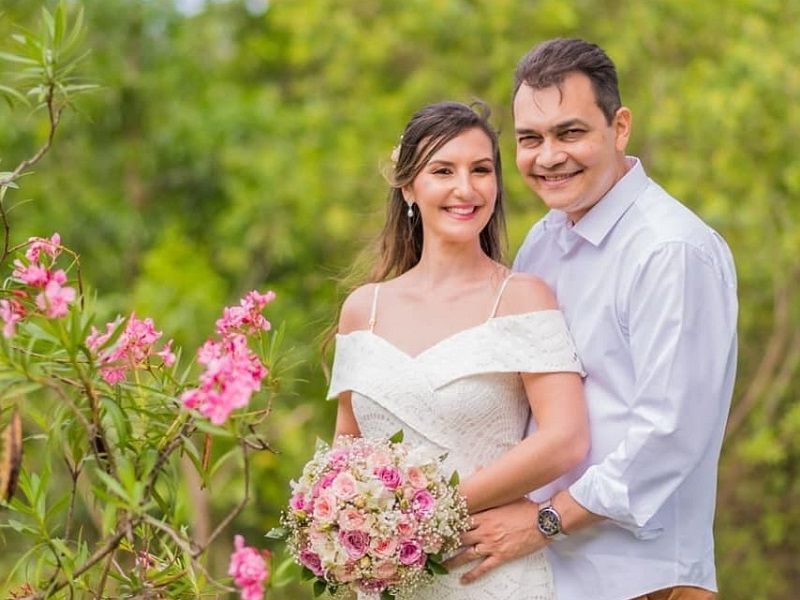 O sargento havia se casado em novembro do ano passado com a funcionária pública Isabel Cecília Damm Tancredo, de 37 anos, após quatro anos de namoro (Foto: Acervo Pessoal)