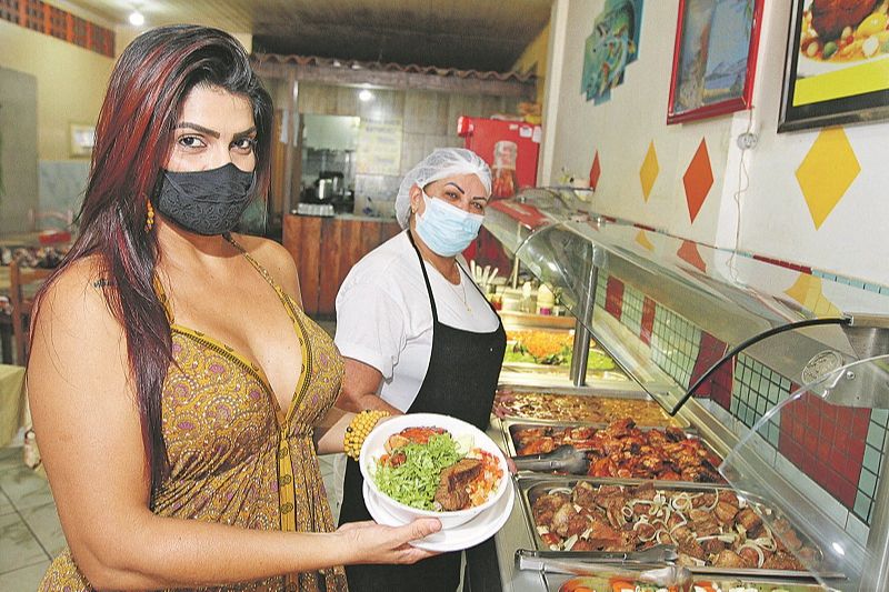 Restaurante em terra vermelha, Vila Velha (Foto: Kadidja Fernandes/AT)