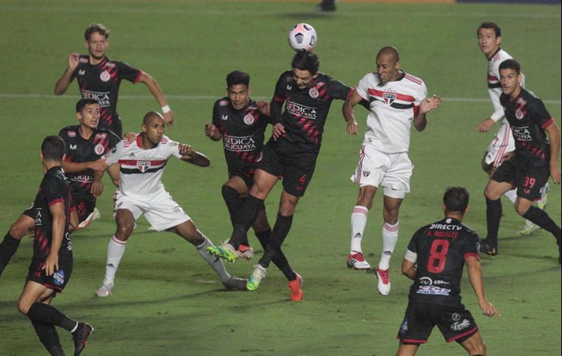 O São Paulo venceu o Rentistas na Libertadores (Foto: Rubens Chiri/ saopaulofc.net/ Divulgação)