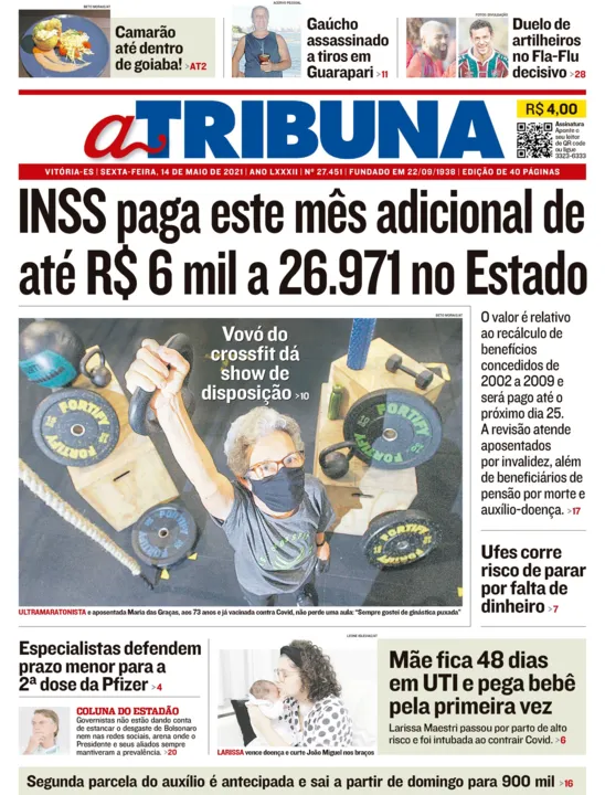 Imagem ilustrativa da imagem Clique aqui e confira os destaques do jornal A Tribuna desta sexta-feira