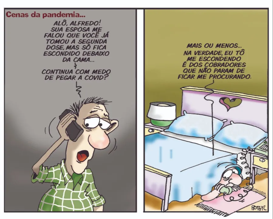 Imagem ilustrativa da imagem Dívida é o tema da charge desta terça