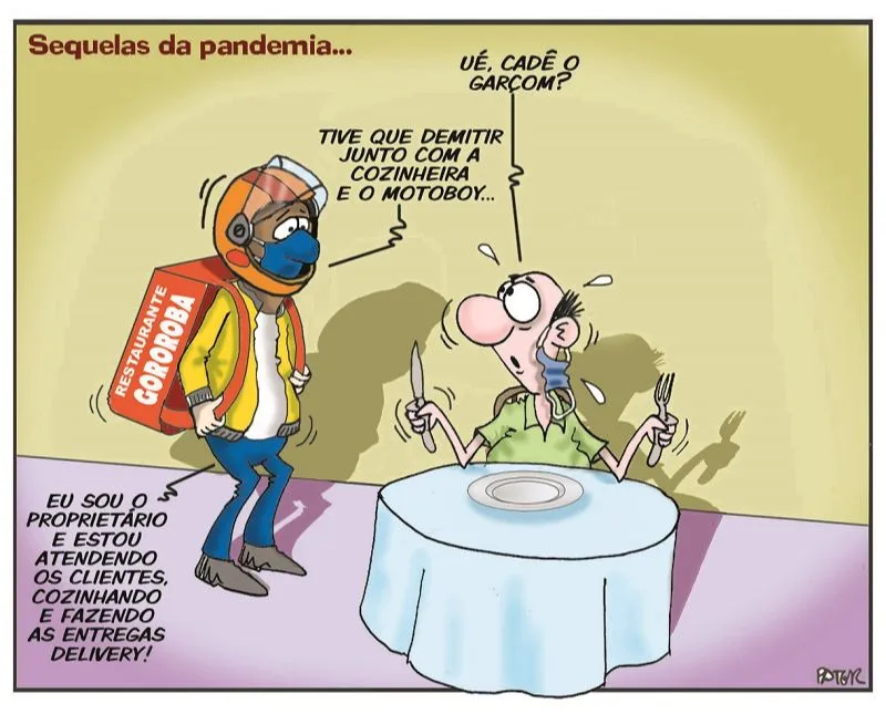 Imagem ilustrativa da imagem Charge do dia: Sequelas da Pandemia...