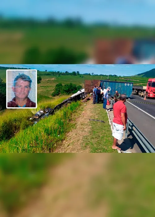 Imagem ilustrativa da imagem Caminhoneiro morre em acidente com carreta na BR-101