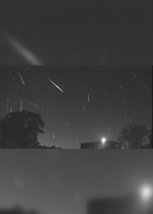 Imagem ilustrativa da imagem Chuva de meteoros Eta Aquáridas atinge pico nesta madrugada e pode ser vista de casa