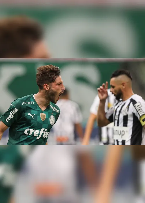 Imagem ilustrativa da imagem Palmeiras vence clássico, elimina Santos e mantém chances de avançar no Paulistão