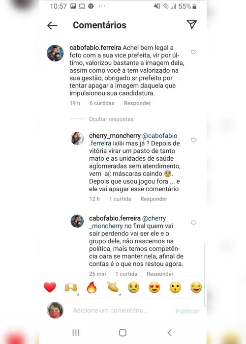 
          Imagem ilustrativa da imagem Marido de Capitã Estéfane diz em rede social que Pazolini tenta “apagar imagem” da vice
          