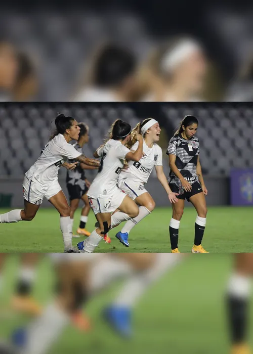 Imagem ilustrativa da imagem Santos supera Corinthians no Brasileiro de Futebol Feminino