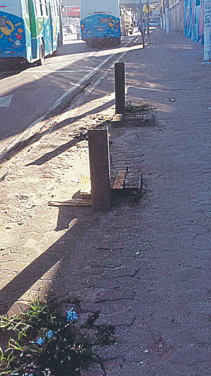 Calçada em Jardim América (Foto: Sérgio Gomes)