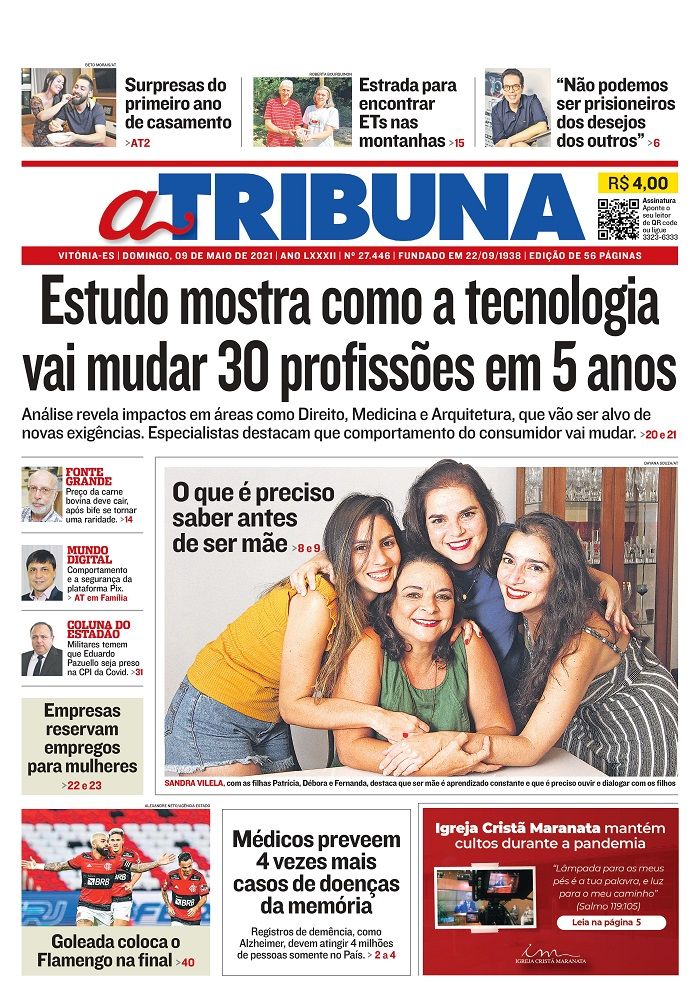 Capa (Foto: Reprodução Jornal A Tribuna)