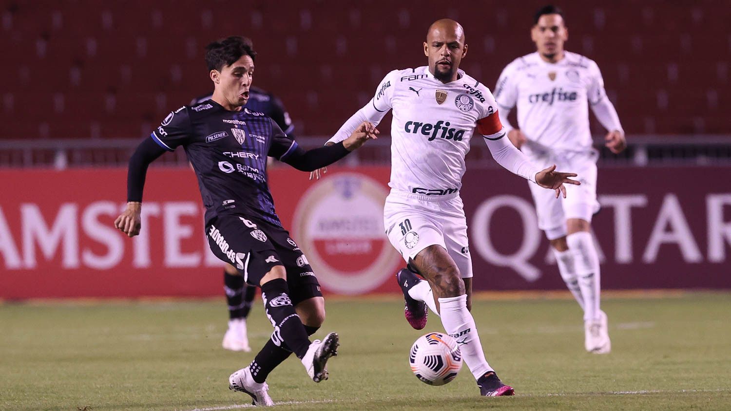 O Palmeiras venceu o Independiente del Valle na Libertadores (Foto: Cesar Greco/ Palmeiras/ Divulgação)