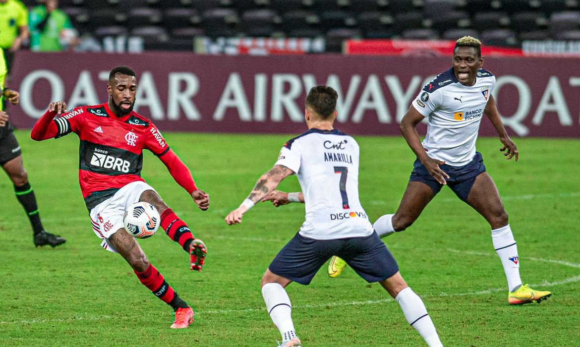 Flamengo e LDU empataram na Libertadores (Foto: Marcelo Cortes/ Flamengo/ Divulgação)