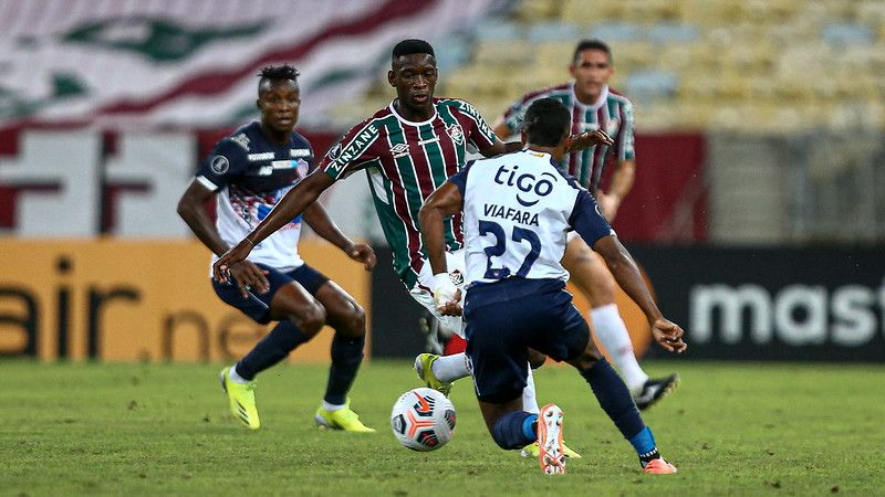 Partida entre Fluminense e Junior Barranquilla na Libertadores (Foto: Lucas Merçon/ Fluminense FC)