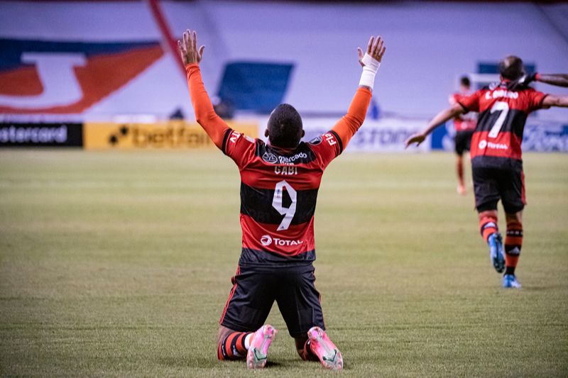 Gabigol pelo Flamengo (Foto: Alexandre Vidal/ Flamengo/ Divulgação)