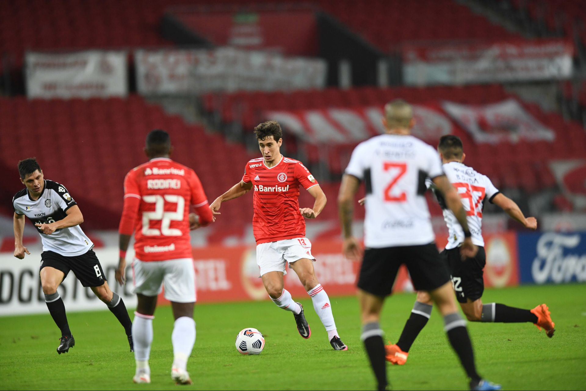 O Inter venceu o Olimpia com goleada (Foto: Ricardo Duarte/ Internacional/ Divulgação)