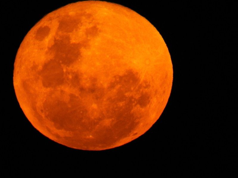 Internautas encantados com o fenômeno saíram às ruas e fizeram diversos registros da superlua (Foto: Morgana Andrade)