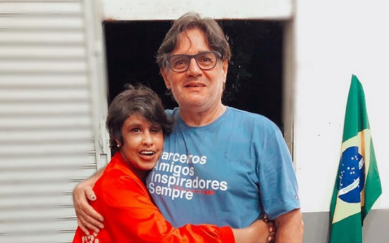 Aline e Waldemar (Foto: Acervo pessoal)