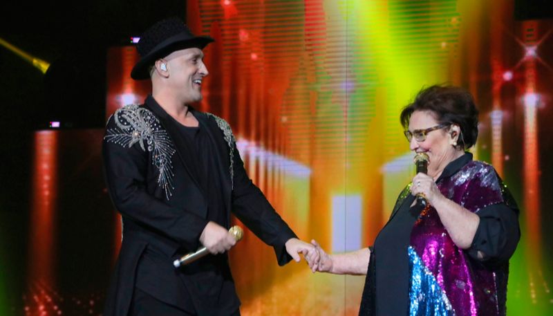 Paulo Gustavo realizou um show com sua mae Déa Lúcia Vieira Amaral em janeiro de 2020 (Foto: Rogério Fidalgo / AgNews)