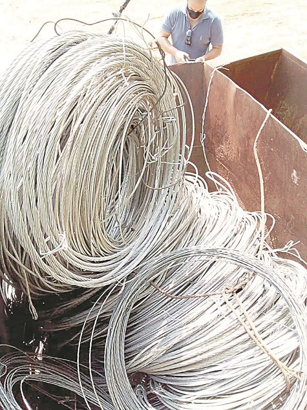 Polícia investiga contrato de roubo de fios e tampas de bueiro em troca de comida (Foto: Sesp/divulgação)