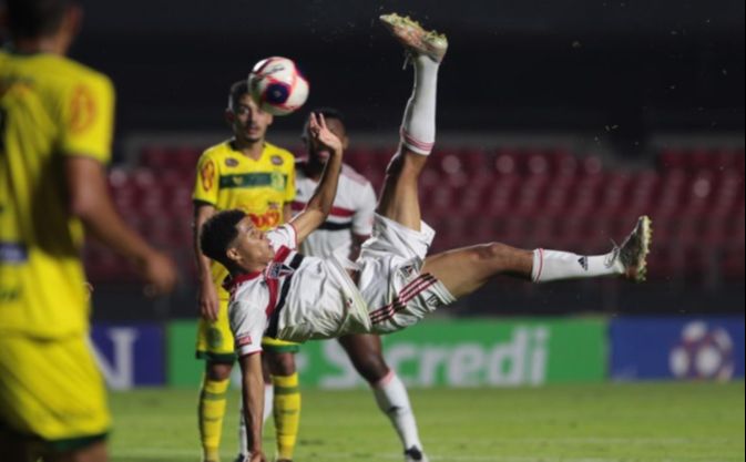 O São Paulo goleou o Mirassol (Foto: Rubens Chiri/ saopaulofc.net/ Divulgação)