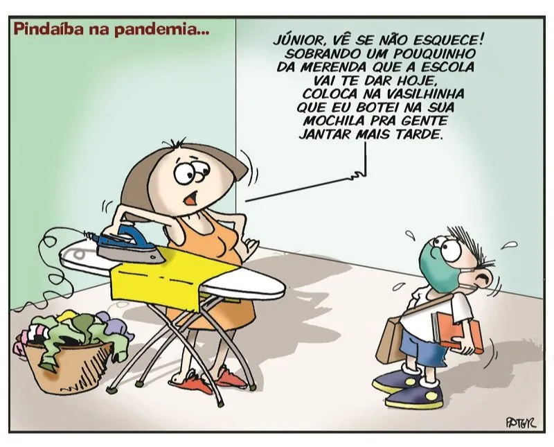 Imagem ilustrativa da imagem Charge do Dia: Pindaíba na pandemia...