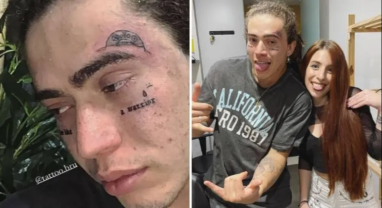 Imagem ilustrativa da imagem Whindersson faz novas tatuagens no rosto e fãs ficam preocupados