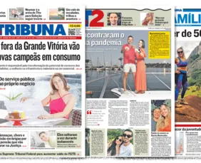 Imagem ilustrativa da imagem Veja a edição do jornal A Tribuna deste domingo