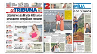 Imagem ilustrativa da imagem Veja a edição do jornal A Tribuna deste domingo