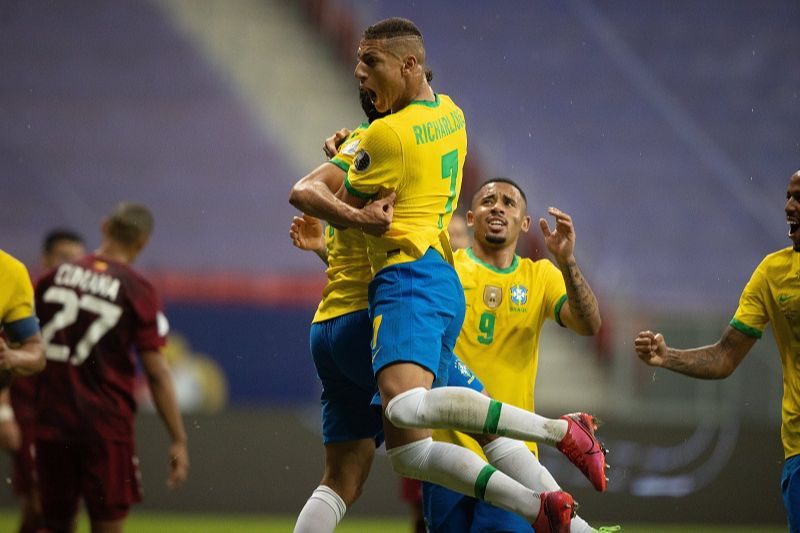 Brasil vence a Venezuela no jogo de estreia da Copa América (Foto: Lucas Figueiredo/CBF)