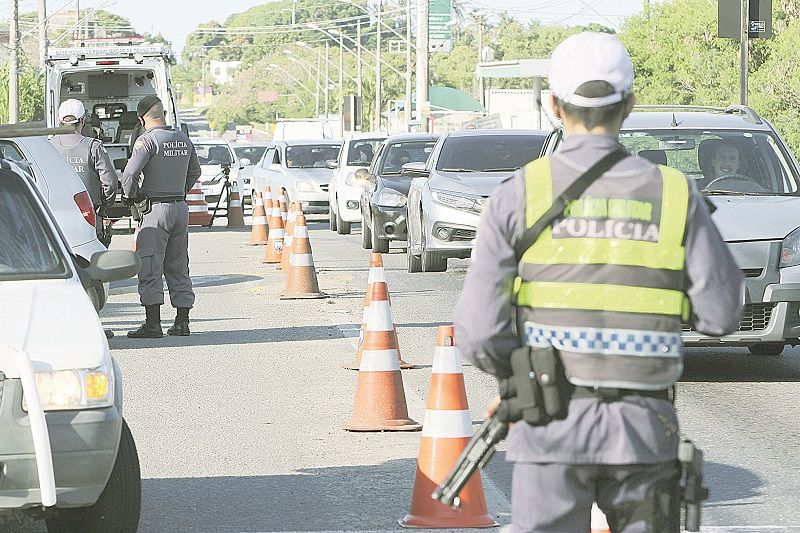 Blitz da PM: reajuste para policiais (Foto: Beto Morais - 12/04/2021)