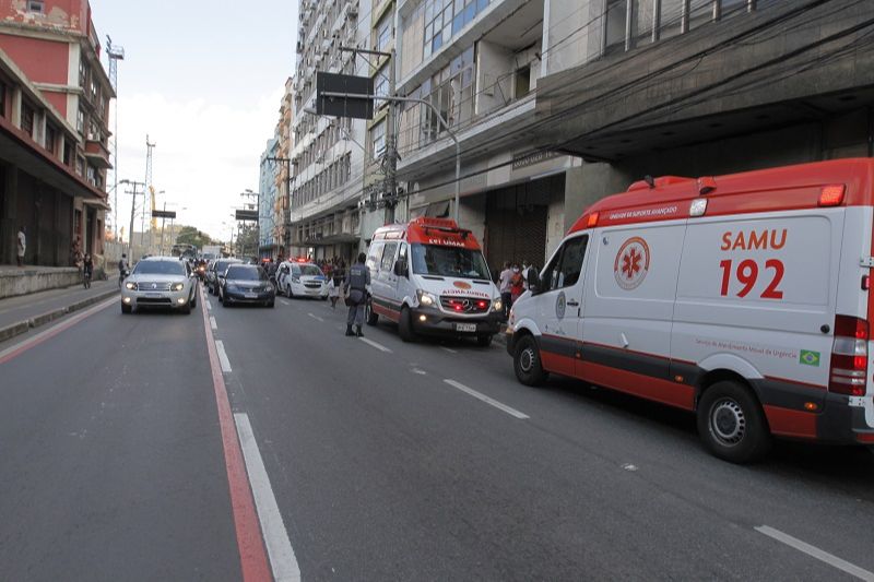 Ataque causou correria no Centro de Vitória (Foto: Fábio Nunes/ AT/ 09/06/2021)
