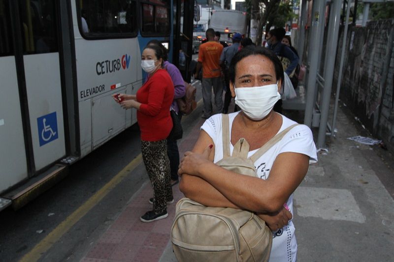 A doméstica Neusa Auta Gomes, 49 anos (Foto: Leone Iglesias/AT)