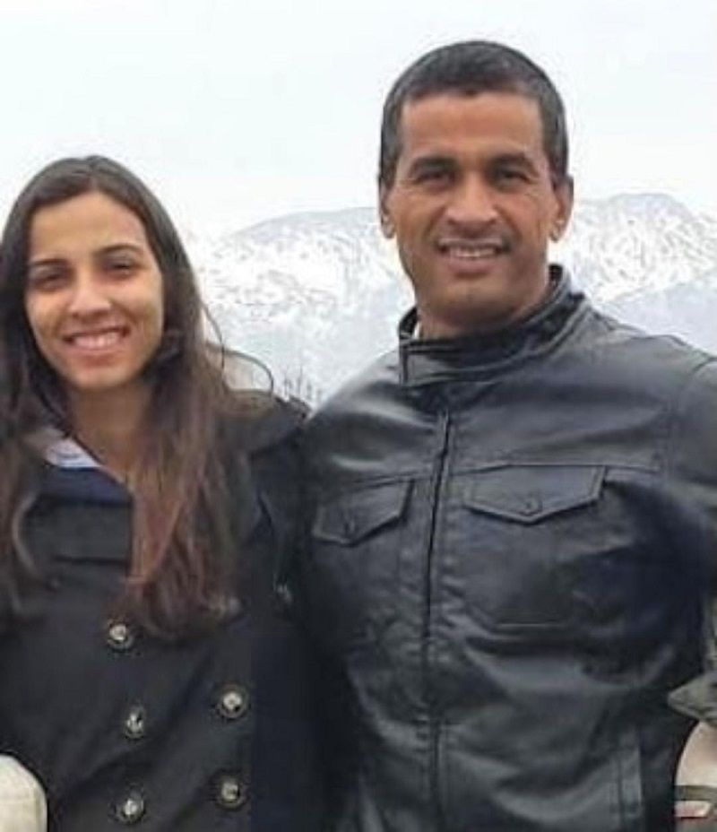 Mariana Migliorini com o pai, Robson Baião, que morreu em abril (Foto: Reprodução/Instagram)