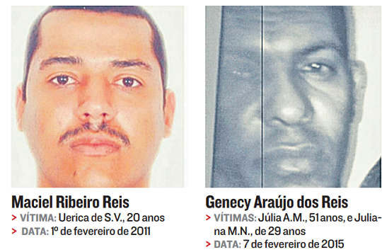 Os dois mais procurados do Estado, também acusados de cometer feminicídio (Foto: Reprodução/Jornal A Tribuna)