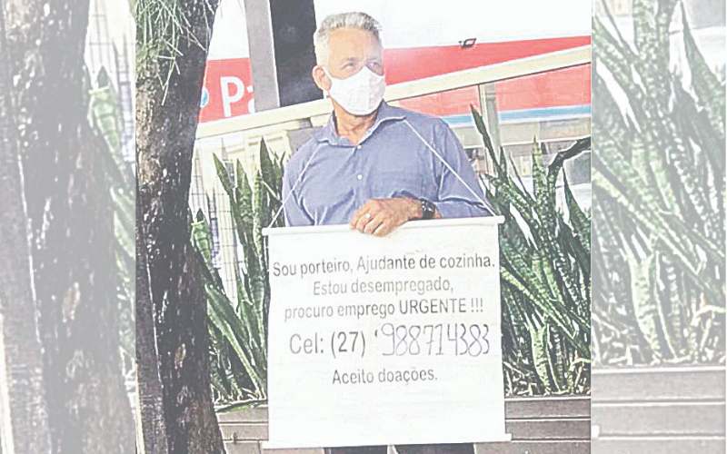 Porteiro e ajudante de cozinha, Jaci está sem emprego formal desde o início da pandemia. (Foto: Divulgação/Facebook)