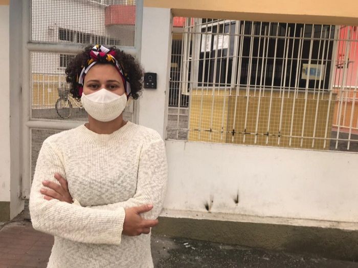 Professora denunciou vereador por ameaça (Foto: Manoela Machado / TV Tribuna/SBT)