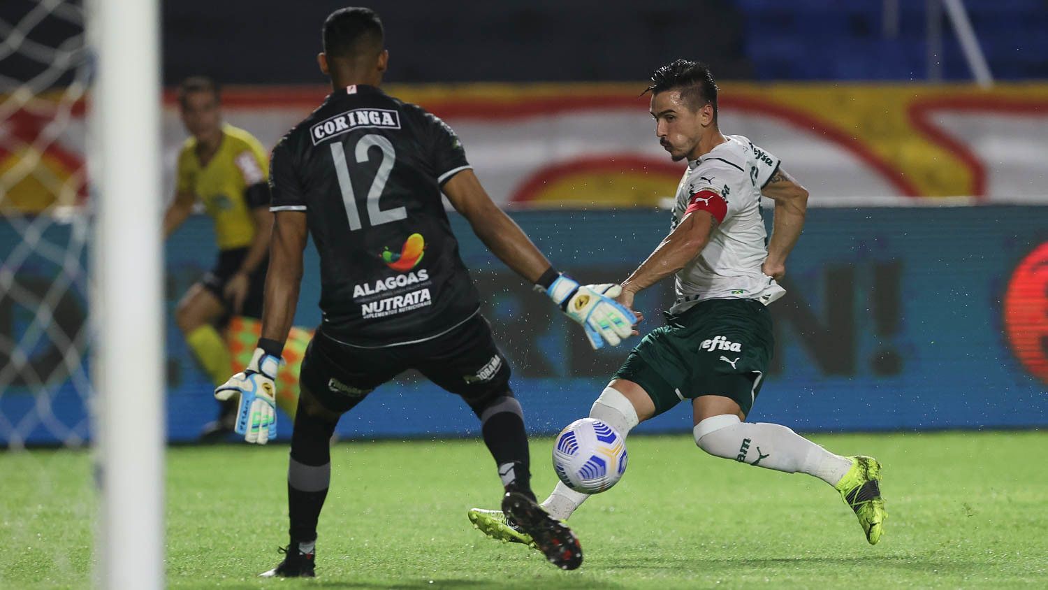 O Palmeiras venceu o CRB com gol do Willian (Foto: Cesar Greco/ Palmeiras/ Divulgação)