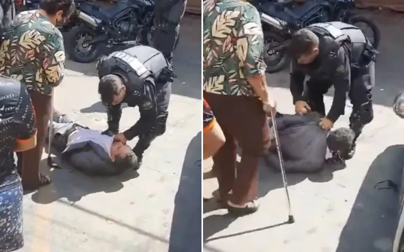 Imagem ilustrativa da imagem VÍDEO | Advogado é algemado e leva socos de PM após defender flanelinha