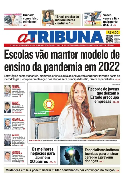 Imagem ilustrativa da imagem Clique aqui e confira os destaques do jornal A Tribuna deste domingo