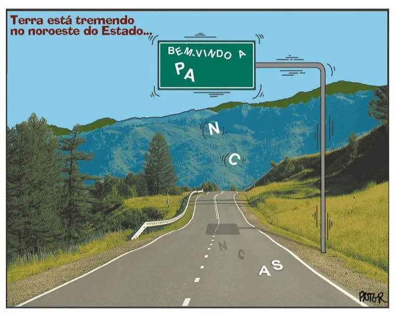 Imagem ilustrativa da imagem Charge do Dia: Tremor de terra no Estado